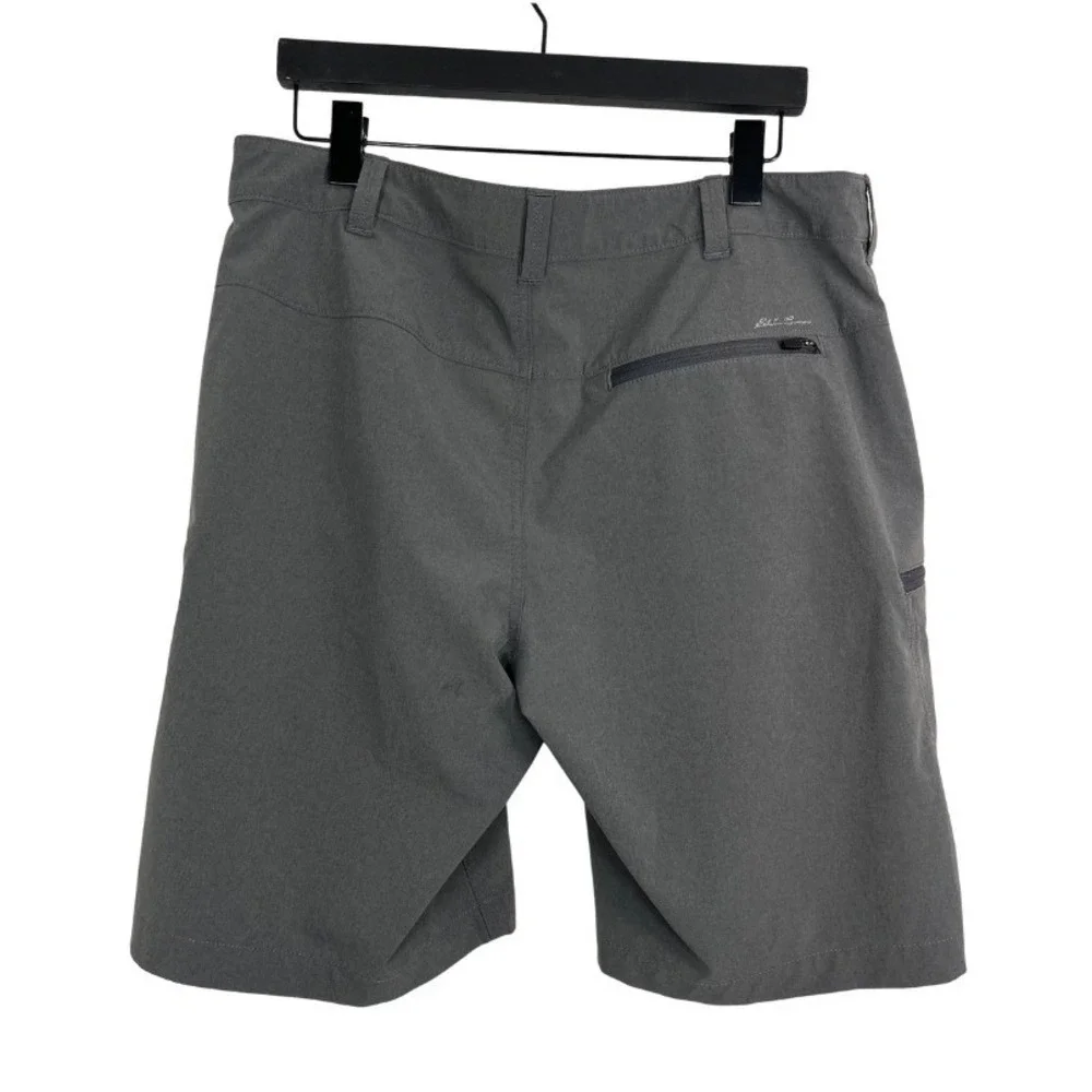 Eddie Bauer Flexion Amphib Men's Gray Hybrid Outdoor Hiking Shorts Sz 36 Stretch